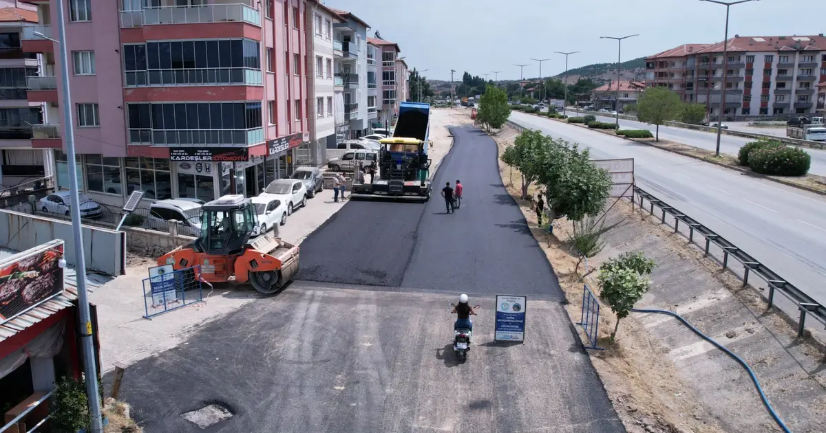 Manisa Kula'da sıcak asfalt tamamlandı