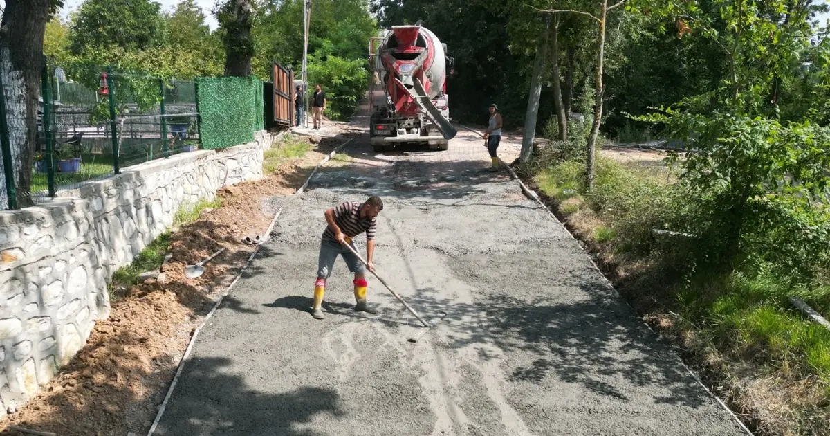 Kocaeli'de kırsal mahalleye modern yol