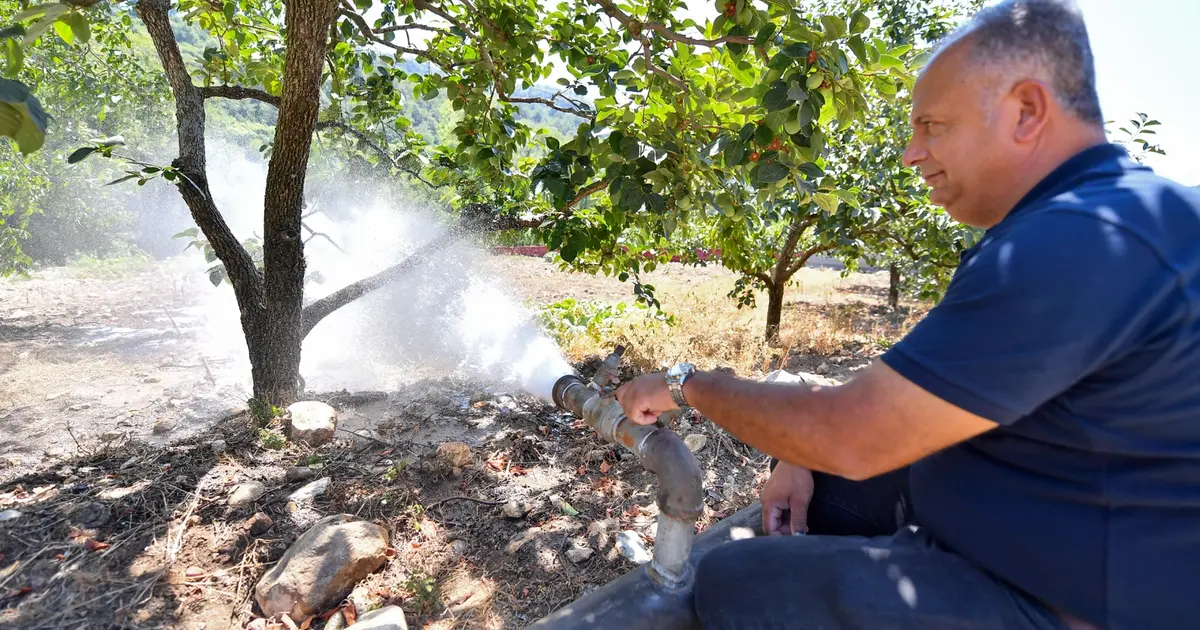 Mersin’de Takanlı’ya sulama borusu desteği