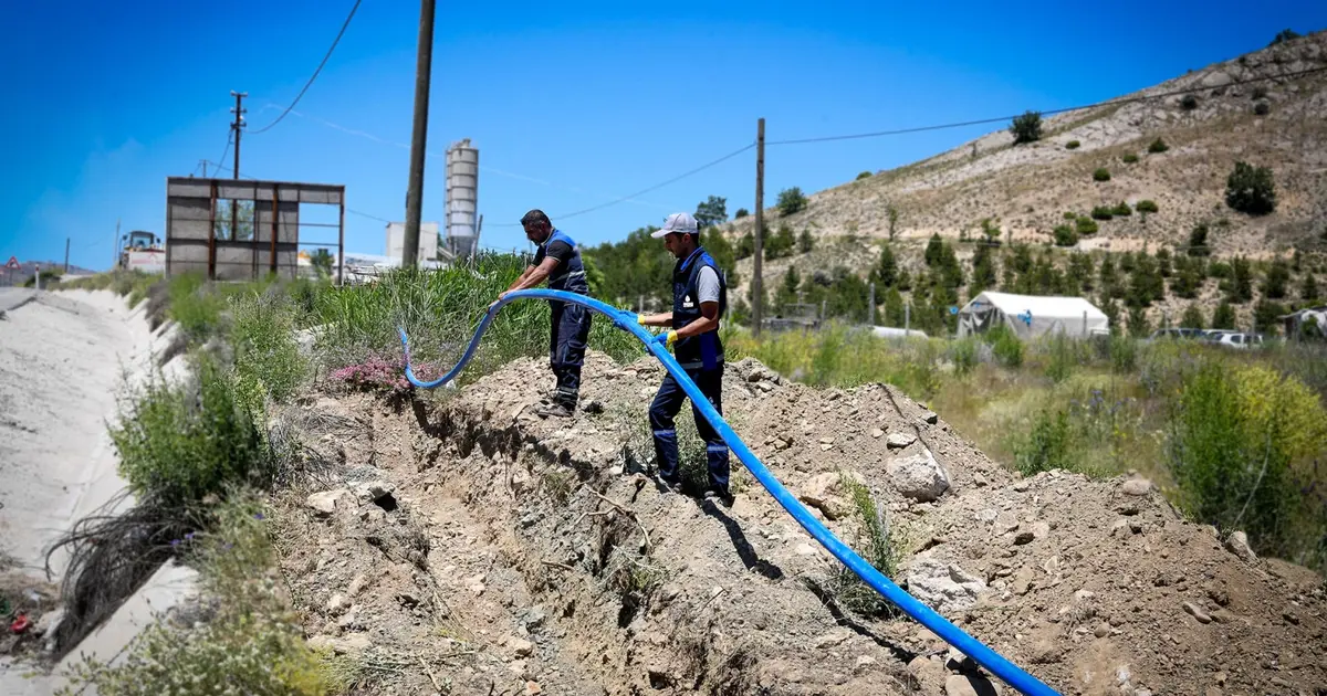 Malatya MASKİ'den Hekimhan'a yeni hat