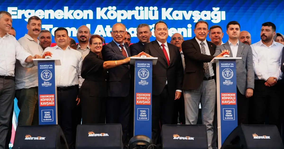 Manisa Turgutlu’da Ergenekon Köprülü Kavşağı’nın temeli atıldı
