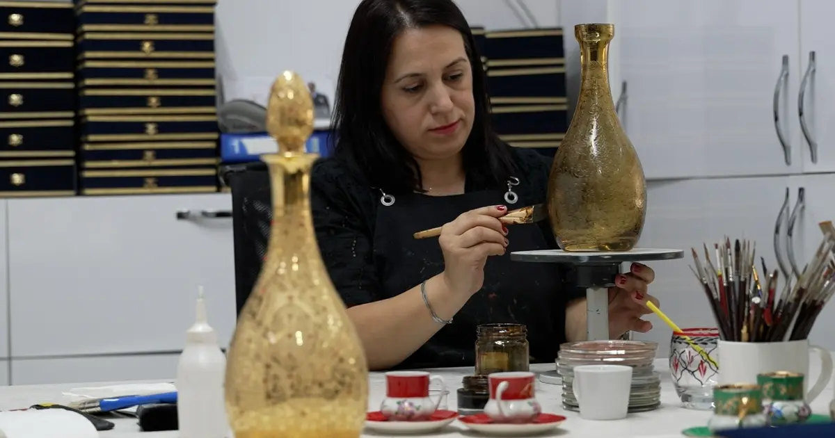Bursa’da cam sanatı geleneksel motiflerle geleceğe taşınıyor