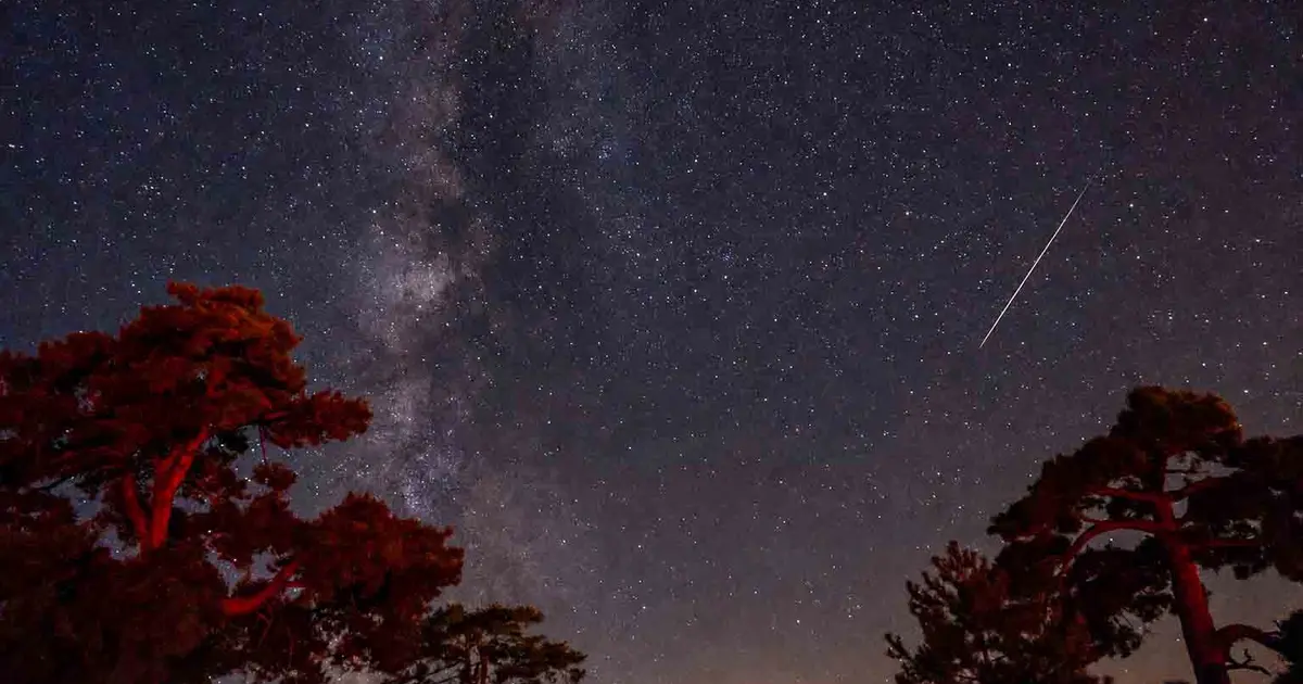 Konya Meram'da meteor yağmuru şenliğe dönüştü