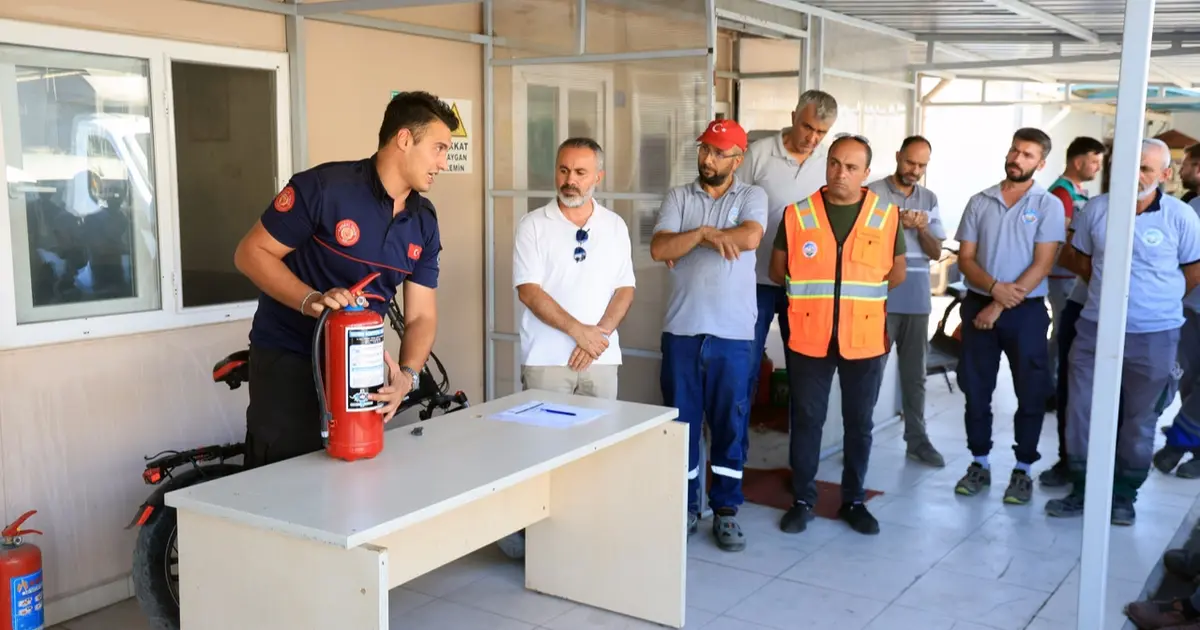 Kayseri Talas personeline yangın eğitimi