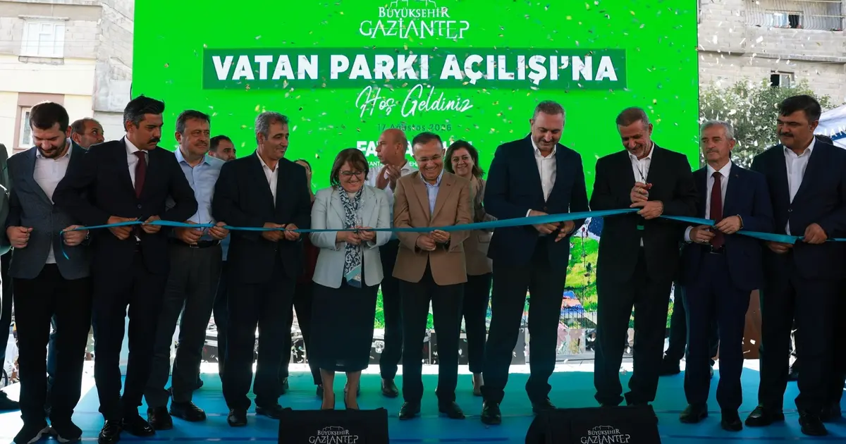 Gaziantep'in çehresini değiştirecek yeni park açıldı