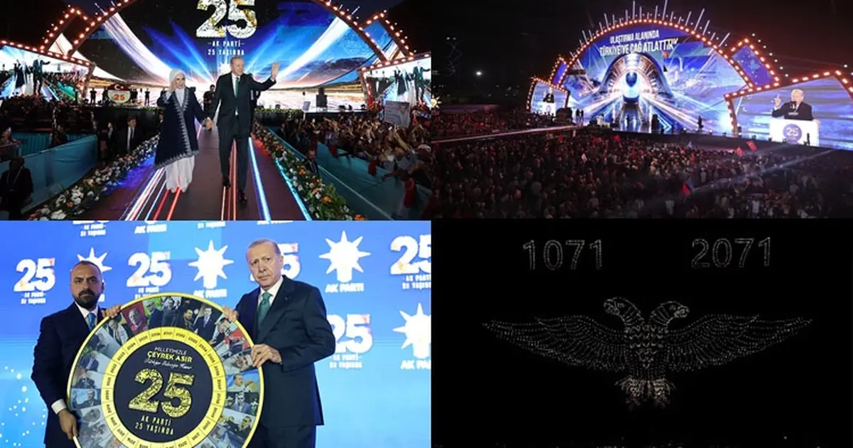 AK Parti 25 yaşında! Görsel şovlar tarihe damga vurdu