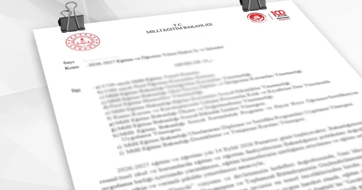 Eğitimde yeni dönem yol haritası netleşti... Genelge illere gönderildi