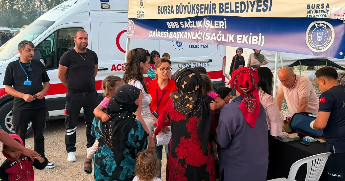 Bursa Büyükşehir'den mevsimlik tarım işçilerine destek