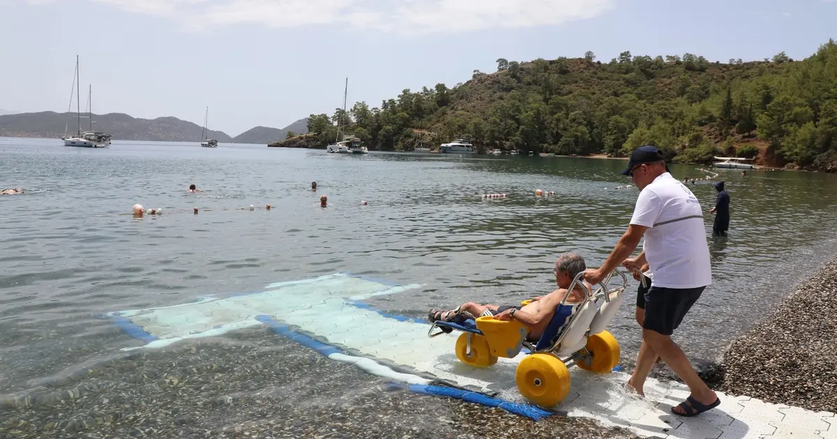 Muğla’da engelsiz deniz keyfi