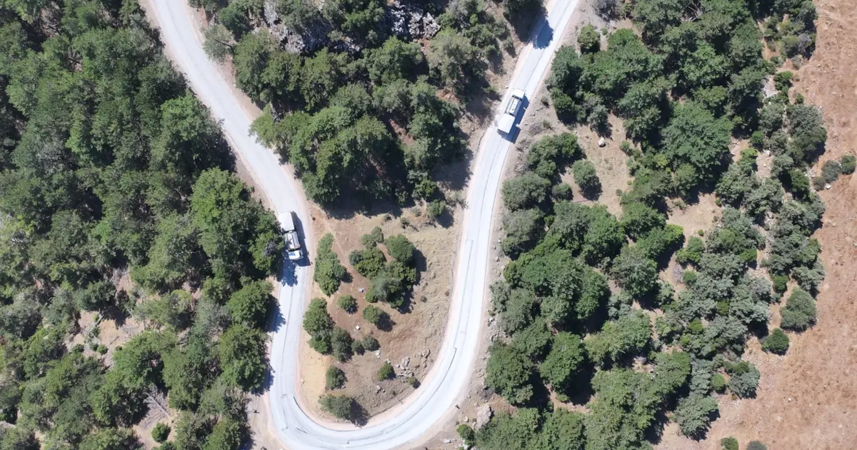 Manisa Ayvacık yoluna 6 kilometrelik asfalt
