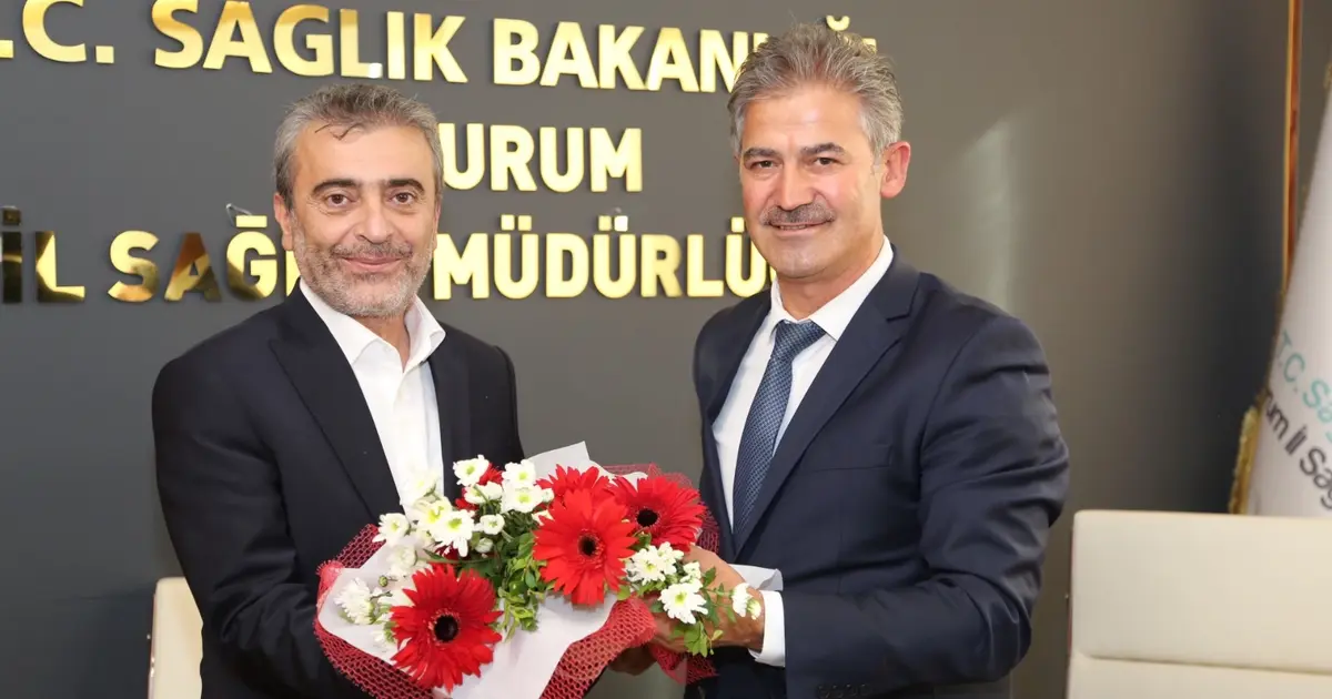 Erzurum İl Sağlık Müdürlüğü'nde bayrak değişimi