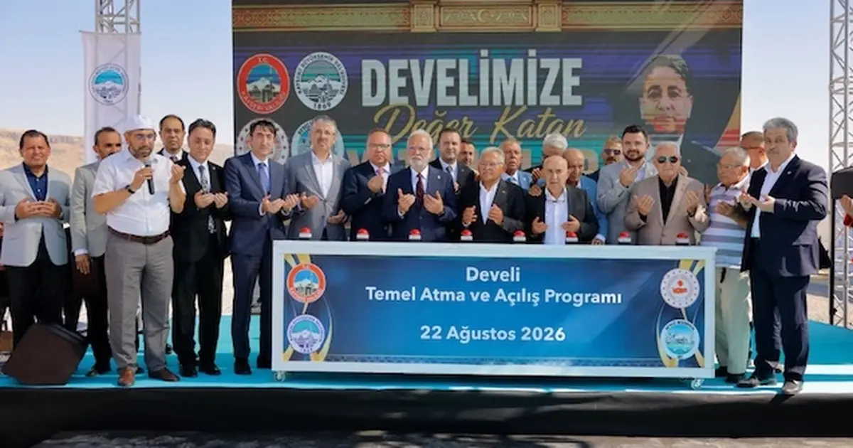 Kayseri Develi'de yeni eserlerin temeli atıldı