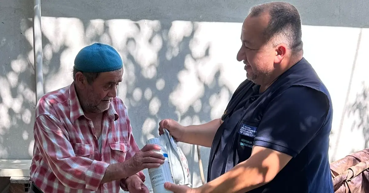 Kocaeli'de dolu mağduru üreticiye destek
