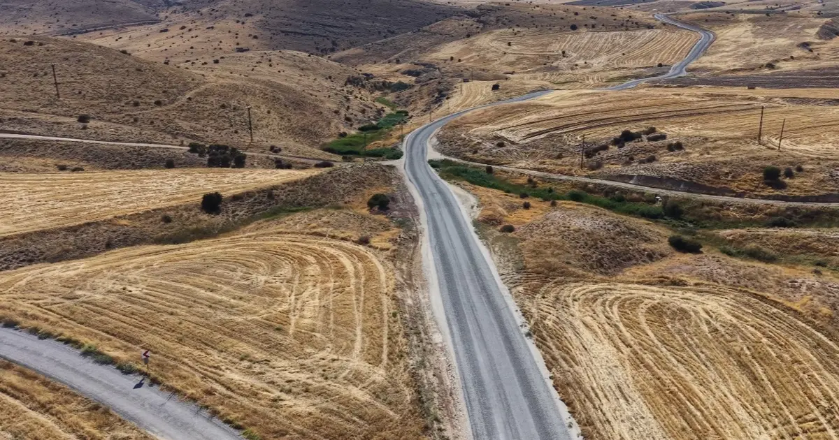 Malatya Yazıhan'ın yol standardı yükseldi