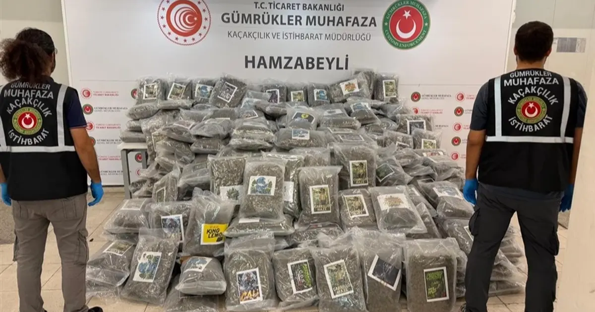 Gümrük'te uyuşturucu kaçakçılığına darbe! Hamzabeyli’de 288 kilo esrar ele geçirildi