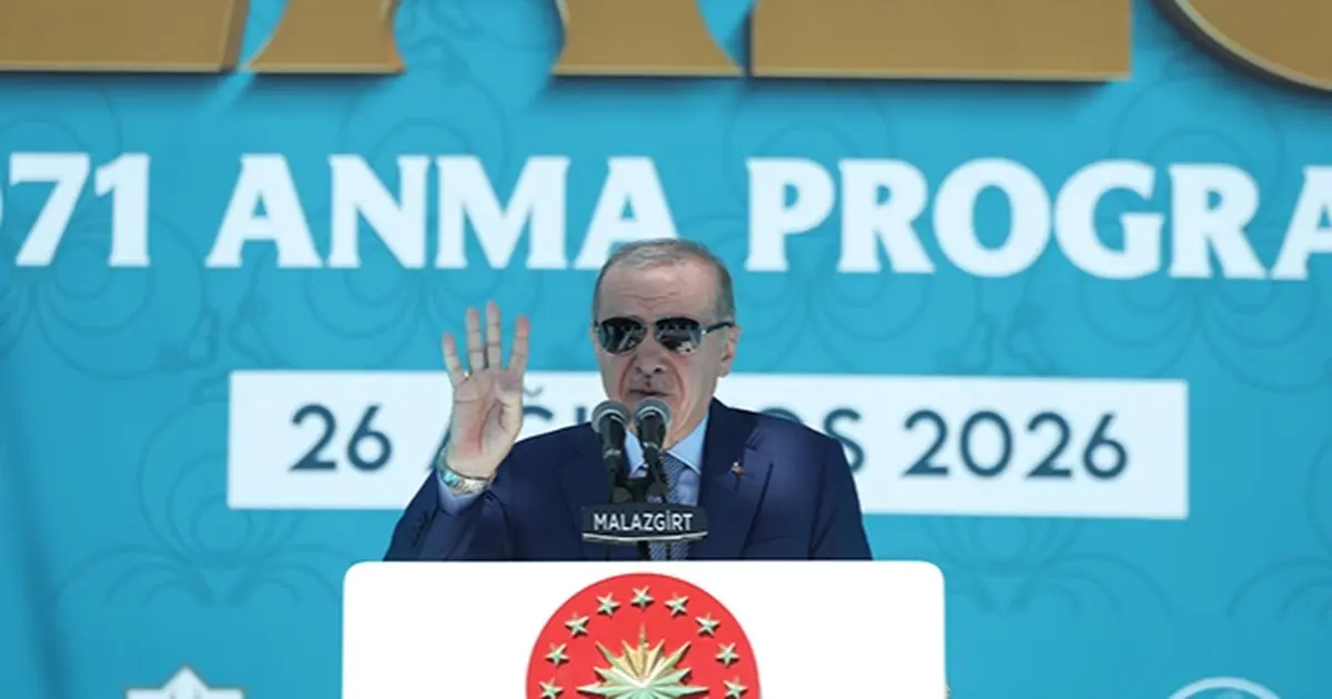 Erdoğan Malazgirt’te konuştu... Türkiye’nin kutlu yürüyüşünü kimse durduramaz