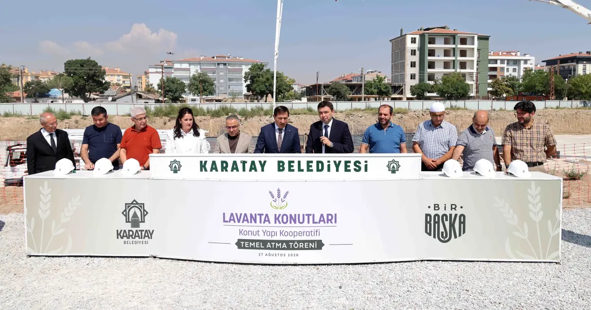Konya Karatay Lavanta Konutları’nda temeller atıldı