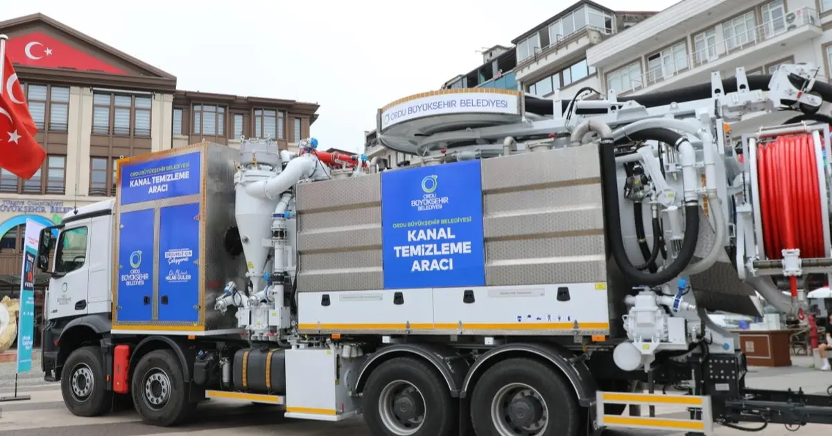 Ordu’da Su Geri Dönüşümlü Kombine Kanal Aracı hizmete girdi