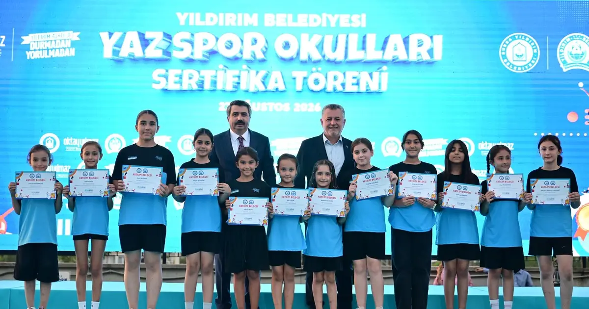 Bursa Yıldırım'da 16 branşta 36 bin 818 çocuğa spor imkanı