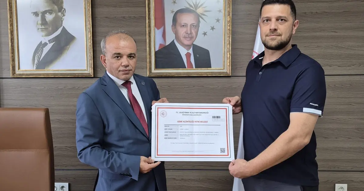 Gemi acenteliğinde yeni dönem... İlk A Sınıfı Yetki Belgesi verildi