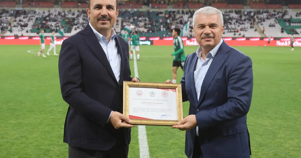 Türkiye'de ilk 'erişilbilir' stadyum oldu... Konya'ya erişilebilirlik belgesi