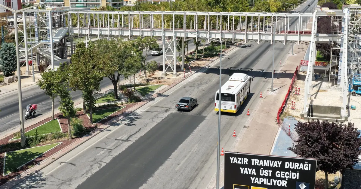 Konya'da o yaya üst geçidinin yapımı son aşamaya geldi