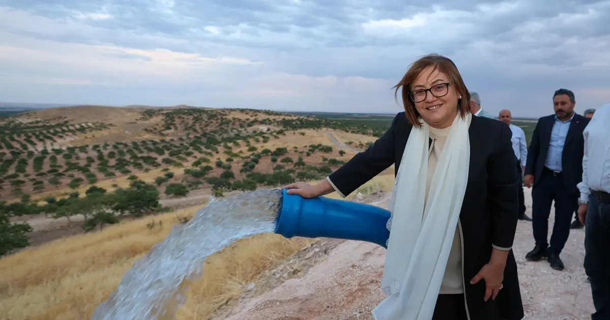 Gaziantep'te 5 bin kişiye hizmet veren su yatırımına yerinde inceleme