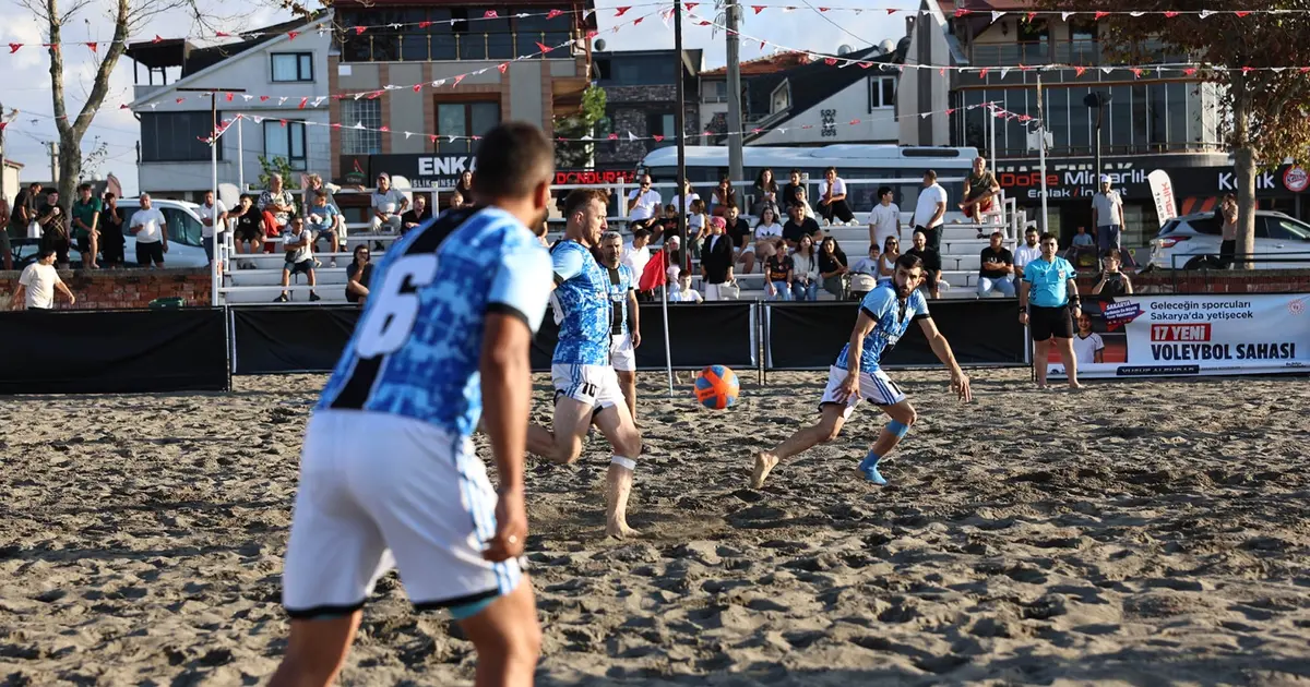Sakarya Kocaali Sahili'nde futbol kupayla taçlandı