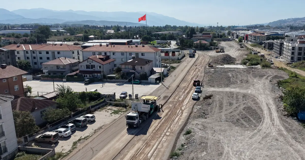 Sakarya'da Hanlı-OSB arası duble yolda çalışmalar hızlandı