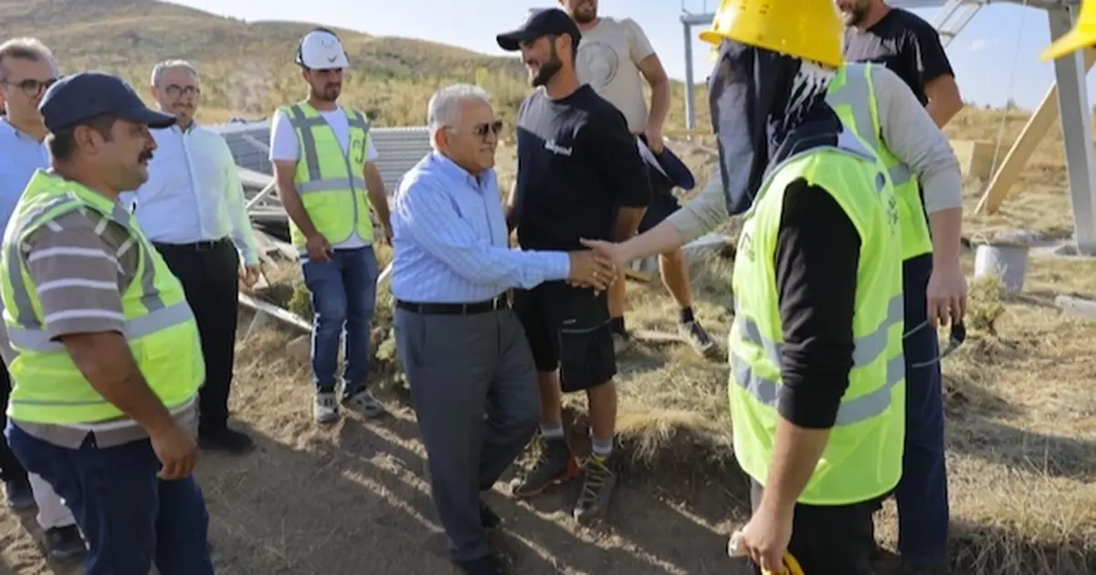 Kayseri Erciyes'de dağ kızağına geri sayım