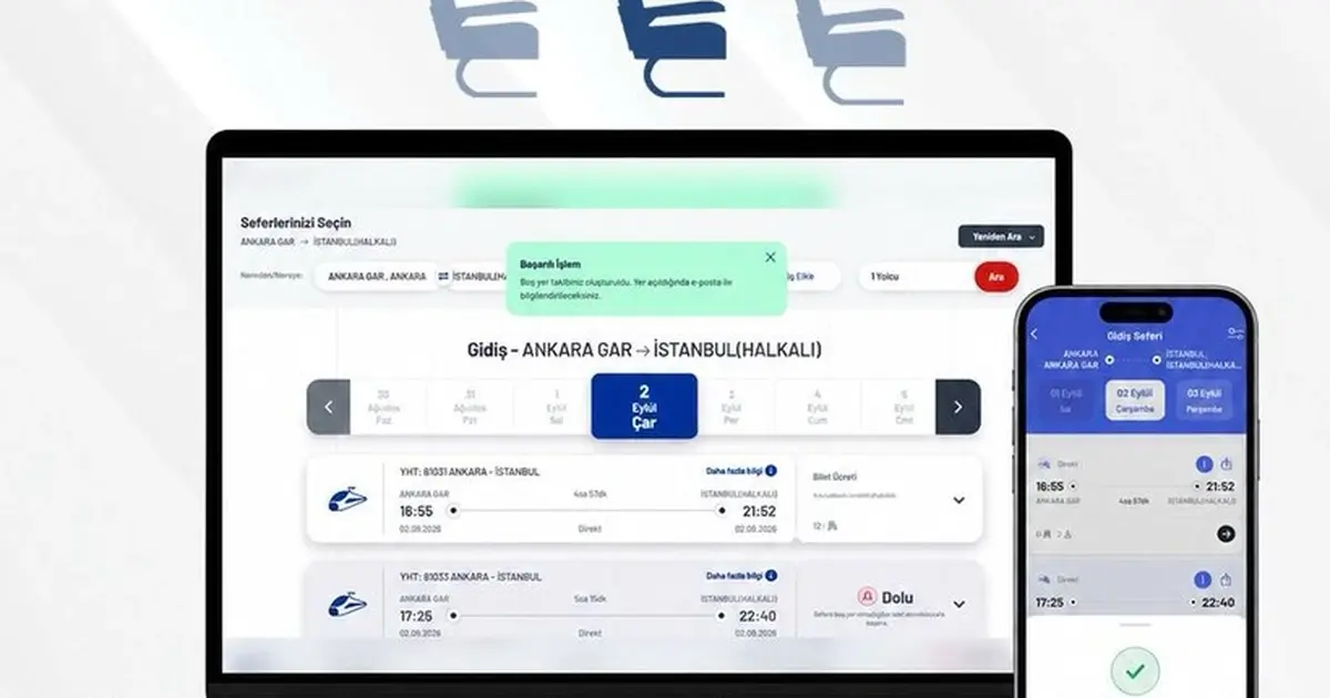Tren biletlerinde yeni dönem... Boş yer açıldığında yolcuya bildirim gidecek - Gündem Haberleri