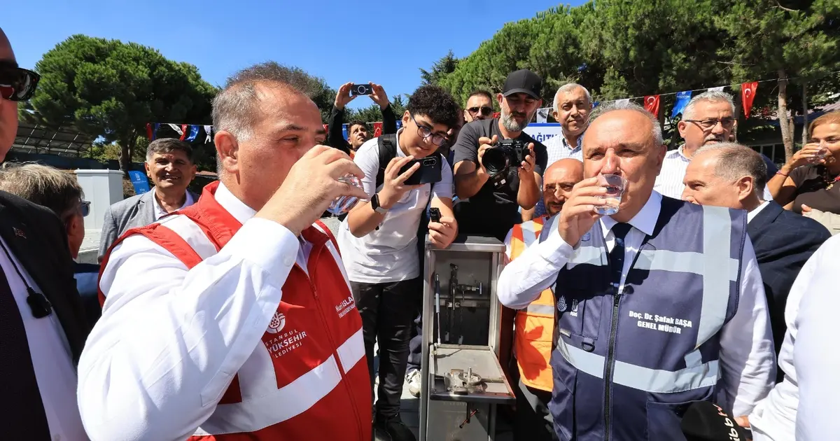 İSKİ Kağıthane-Bahçelievler-Sefaköy İçme Suyu Tüneli hizmete açıldı... İlk suyu içtiler