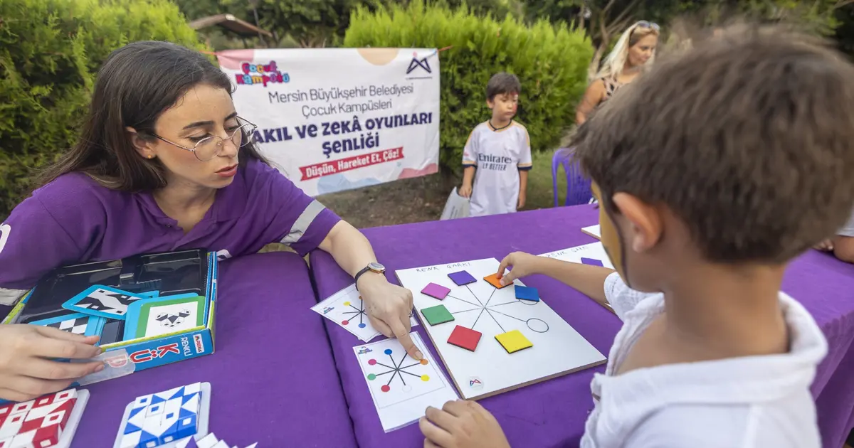Mersin’de çocuklar akıl ve zeka oyunlarıyla buluştu