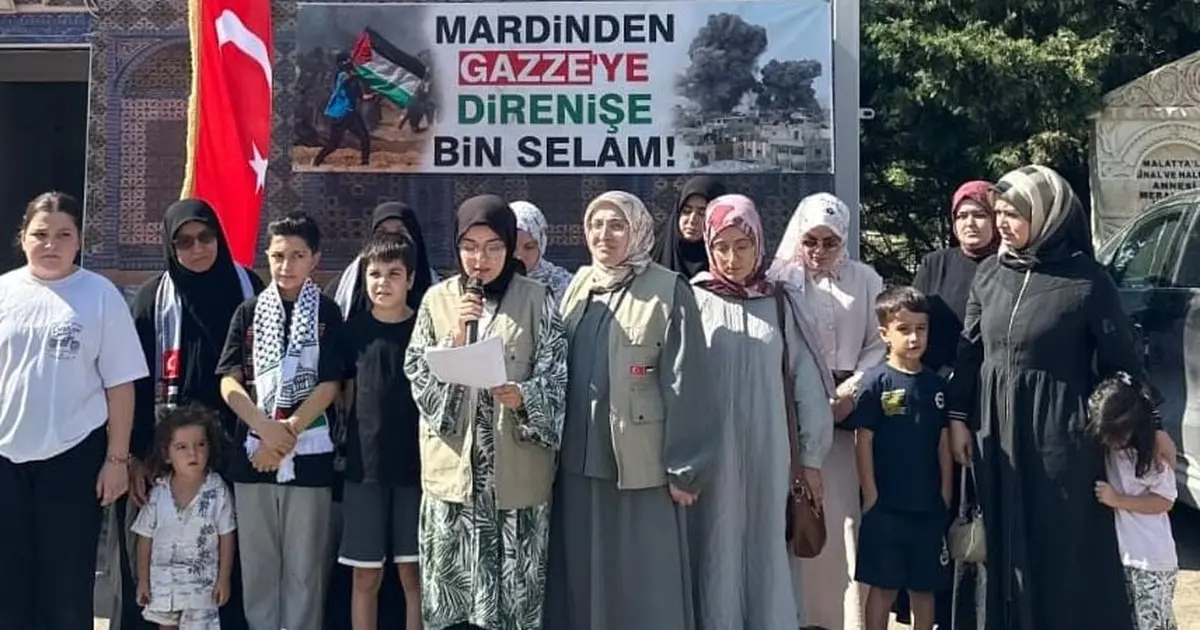 Gazze’deki eğitim mücadelesi Mardin’de gündeme taşındı: "Gazze’nin Çocukları Yalnız Değildir"