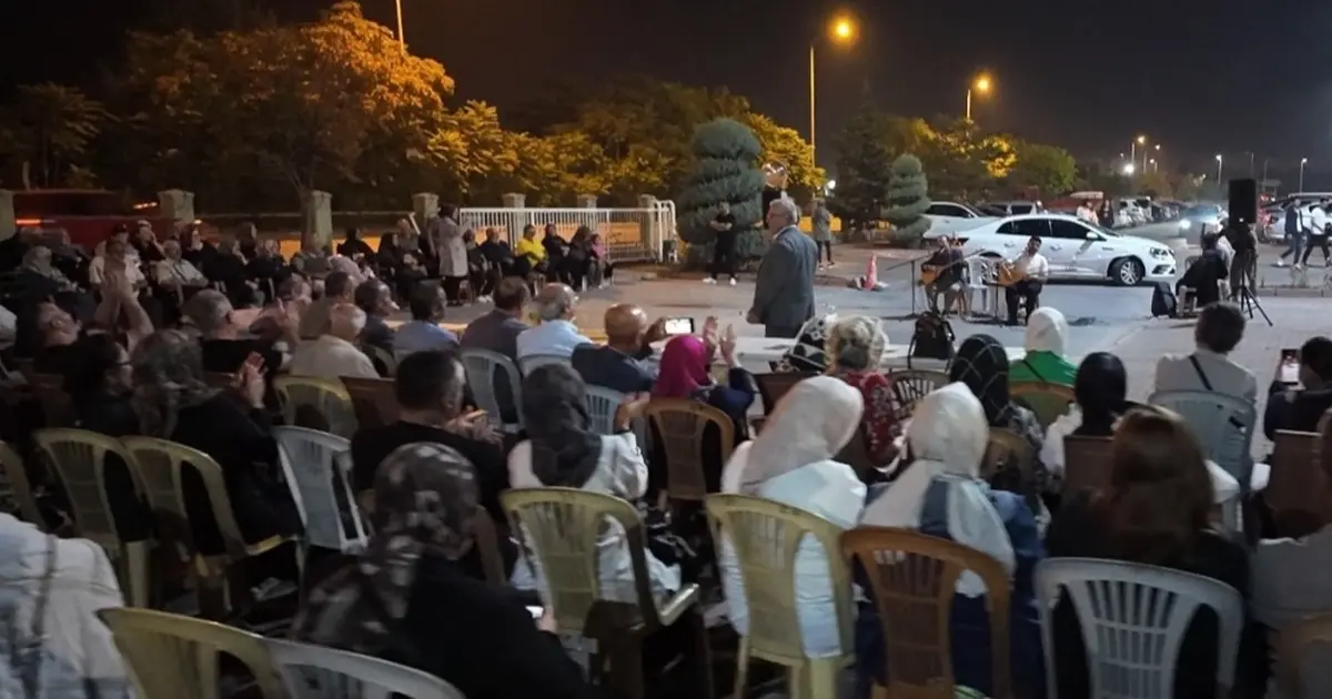 Kayseri hobi bahçelerinde sazlı sözlü akşam
