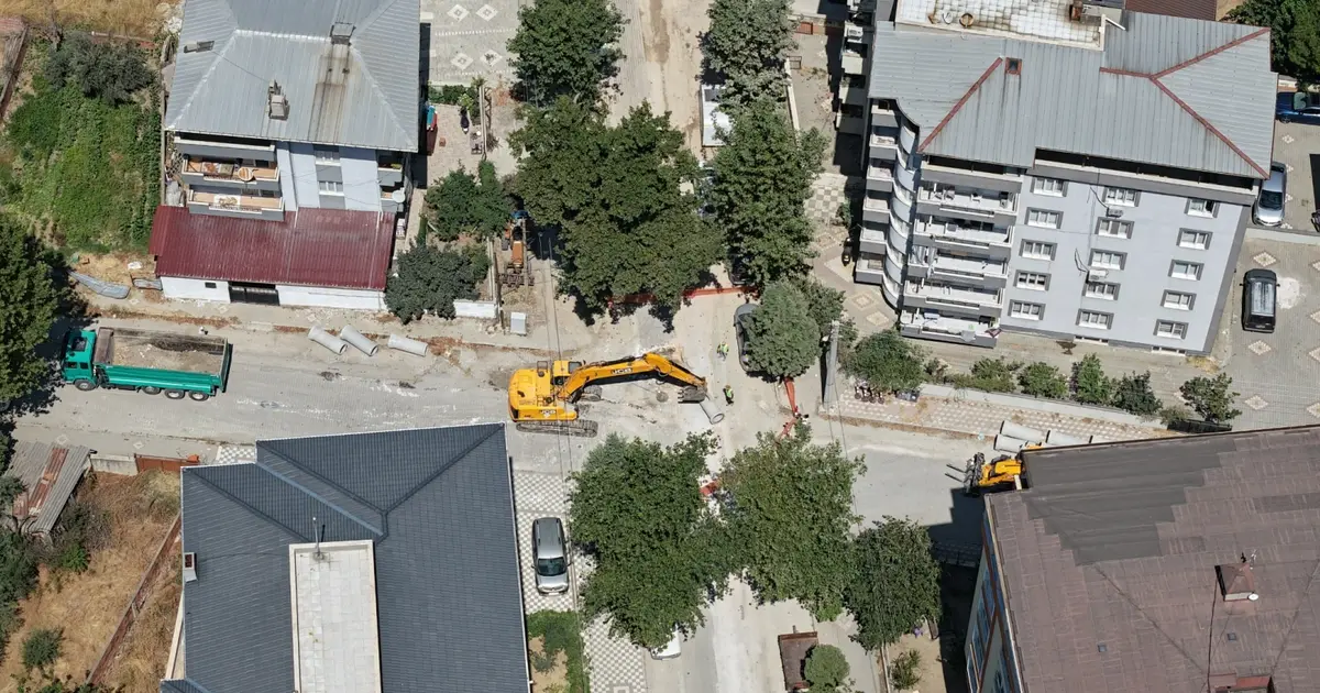 Manisa Soma'ya bin 200 metrelik yağmursuyu hattı
