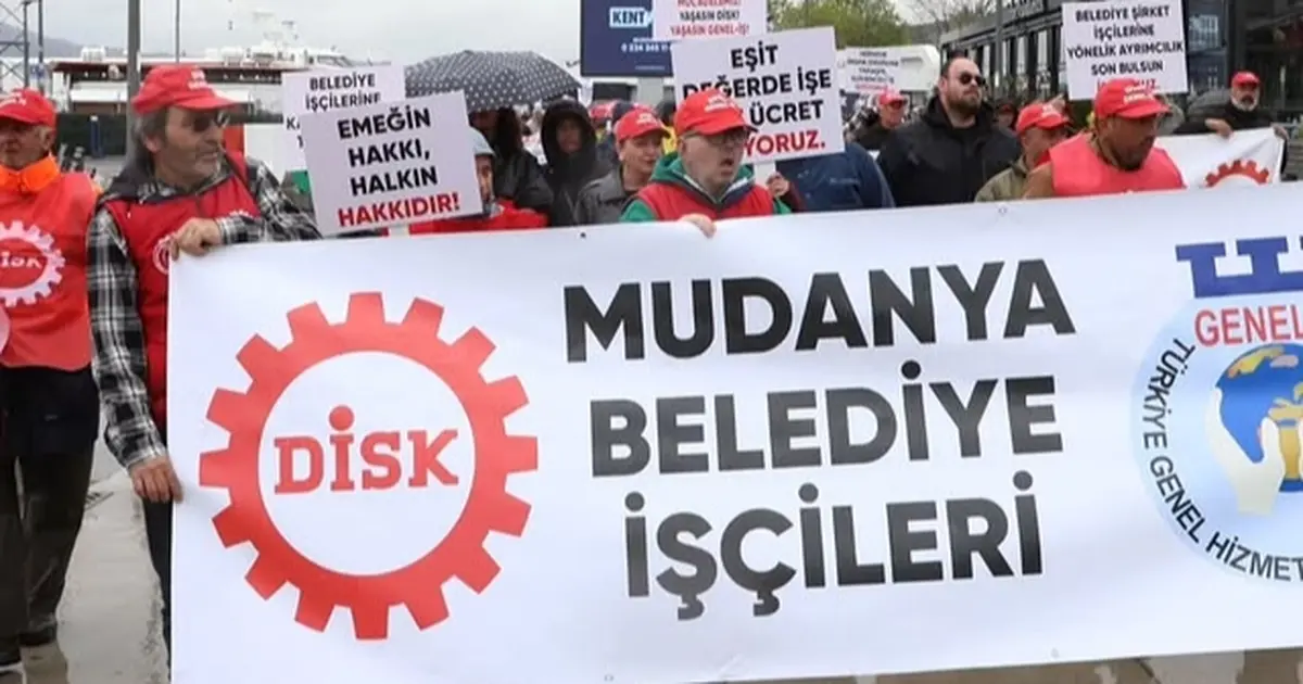 Mudanya Belediyesi şirket işçilerinden ücret tepkisi! - Gündem Haberleri
