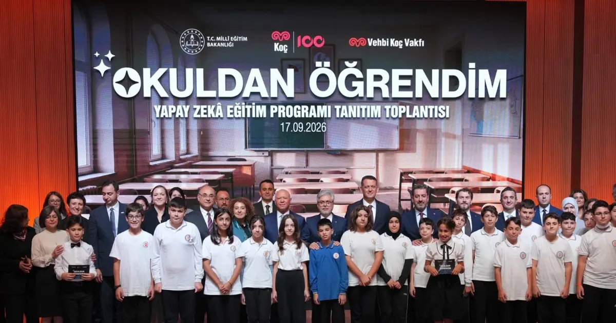 Ortaokul öğrencileri için 'yapay zekâ eğitim programı' tanıtıldı