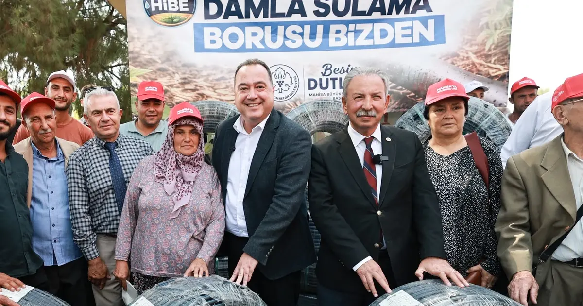 Manisa Salihli’de 500 üreticiye damlama sulama desteği