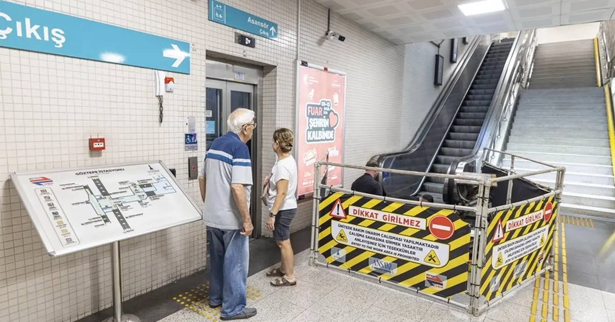 İzmir Metro’nun yürüyen merdiven ve asansörlerine yakın takip