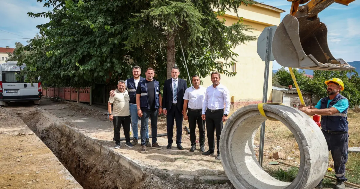 Sakarya Pamukova'da yağmur suyu projesinde sona gelindi