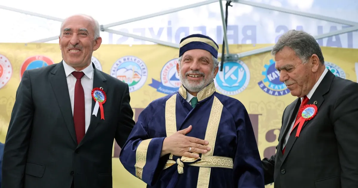 Kayseri Talas'ta Ahilik Özel Ödülü Mustafa Yalçın'ın