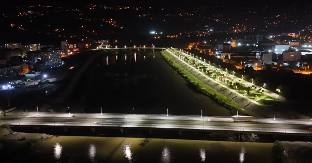 Ordu'da Melet Köprüsü ışıl ışıl oldu