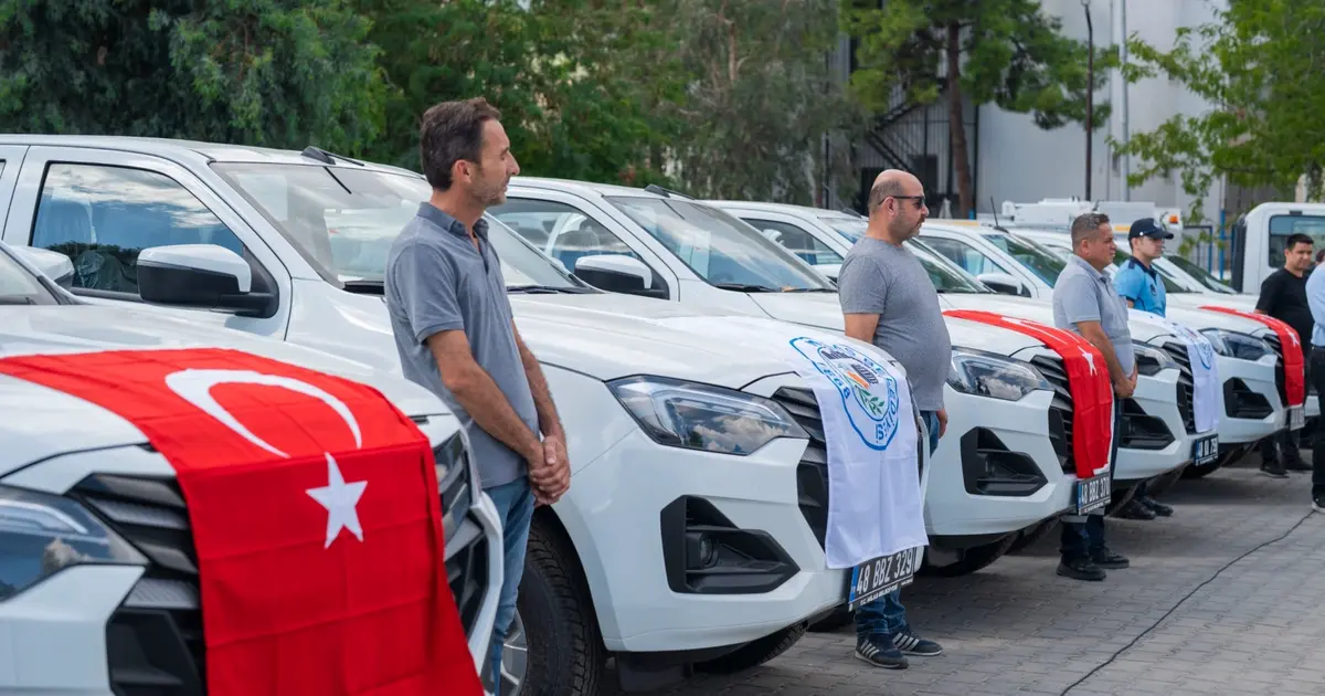 Milas Belediyesi araç filosunu 9 yeni araçla güçlendirdi
