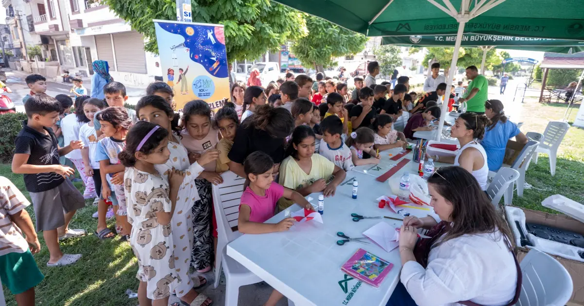Mersin'de çocuklara bilim ve eğlence desteği