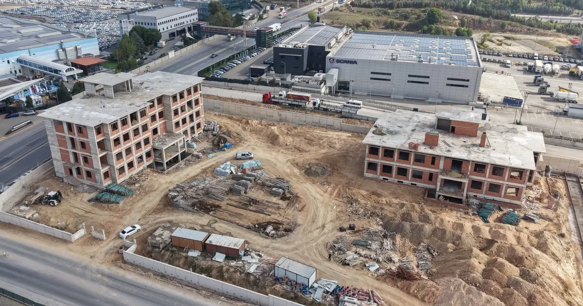 Doğa Madencilik Meslek Lisesi’nin kaba inşaatı bitti