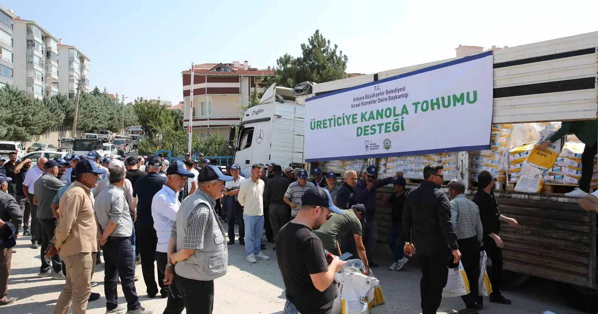 Başkent’te üreticiye kanola desteği