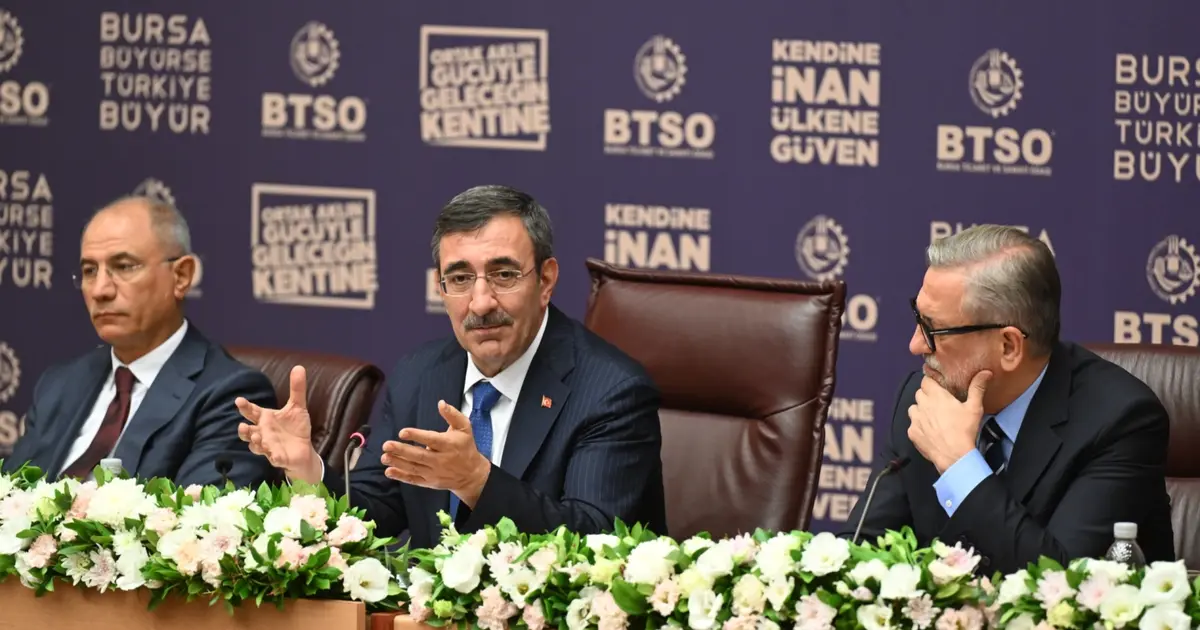 Cumhurbaşkanı Yardımcısı Cevdet Yılmaz BTSO’nun konuğu oldu