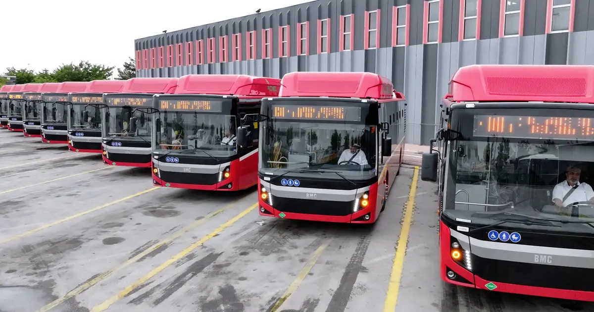 Konya'ya 10 çevreci otobüs daha filoya dahil oldu