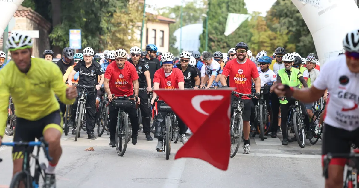 Bursa'da Tophane'den Mudanya'ya farkındalığa pedal çevrildi